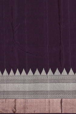 Image of Kanchipuram Silk Violet Saree