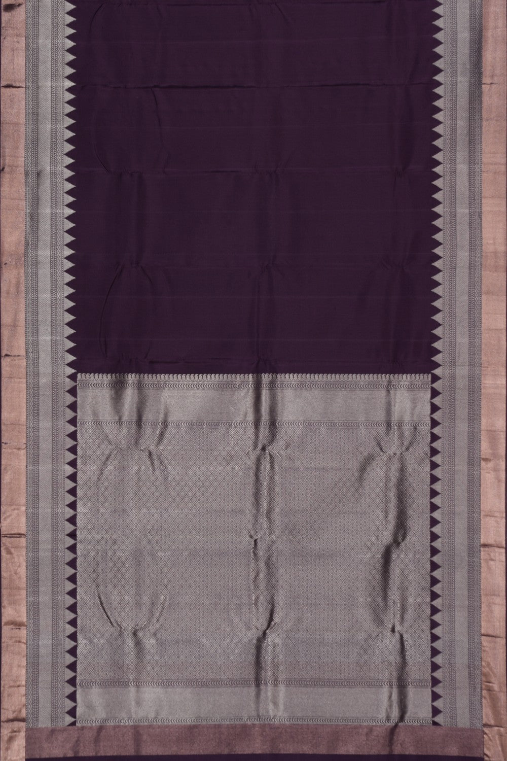 Kanchipuram Silk Violet Saree