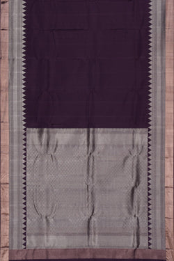 Image of Kanchipuram Silk Violet Saree