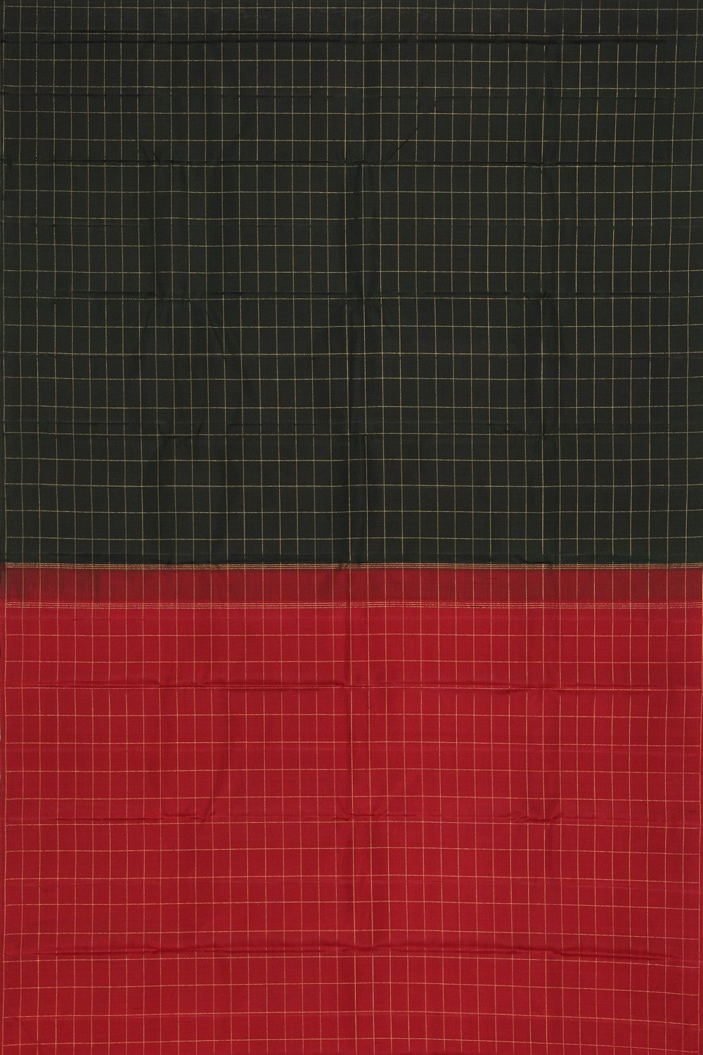 Image of Kanchipuram Silk Bottle Green Saree