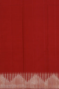 Image of Kanchipuram Silk Red Saree