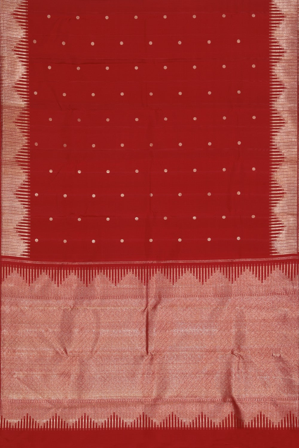 Image of Kanchipuram Silk Red Saree