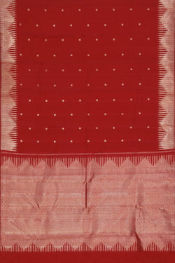 Image of Kanchipuram Silk Red Saree