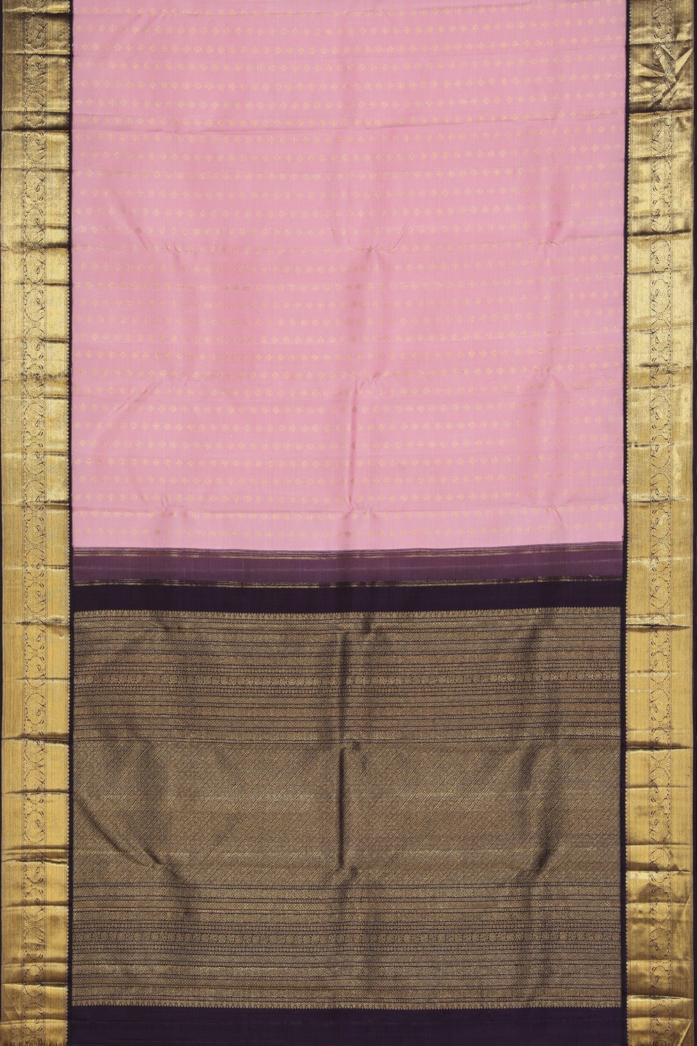 Image of Kanchipuram Silk Pink Saree