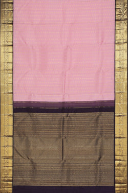 Image of Kanchipuram Silk Pink Saree