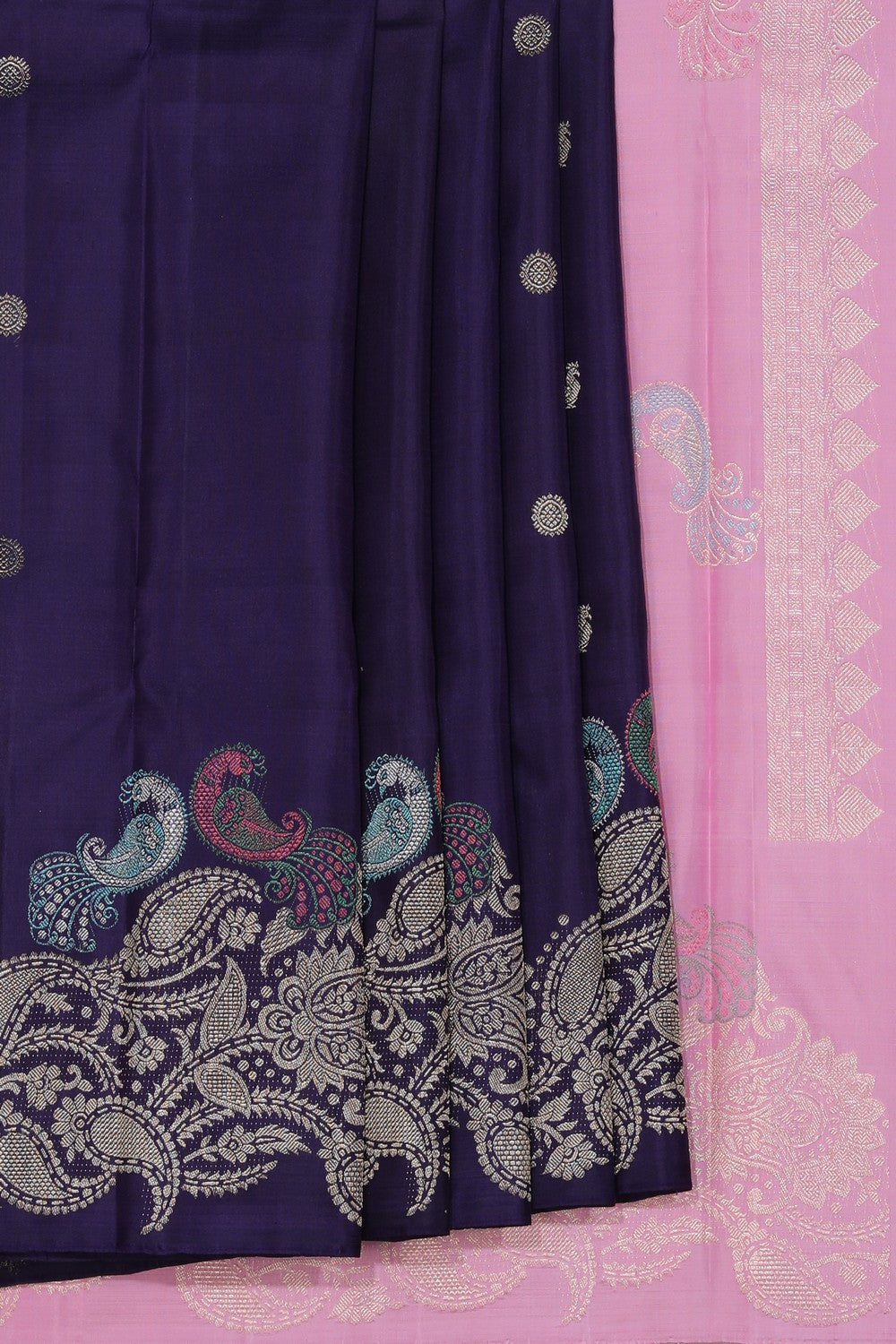 Kanchipuram Silk Violet Saree