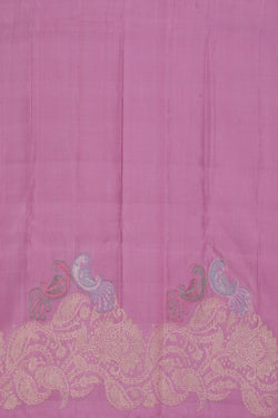 Image of Kanchipuram Silk Violet Saree