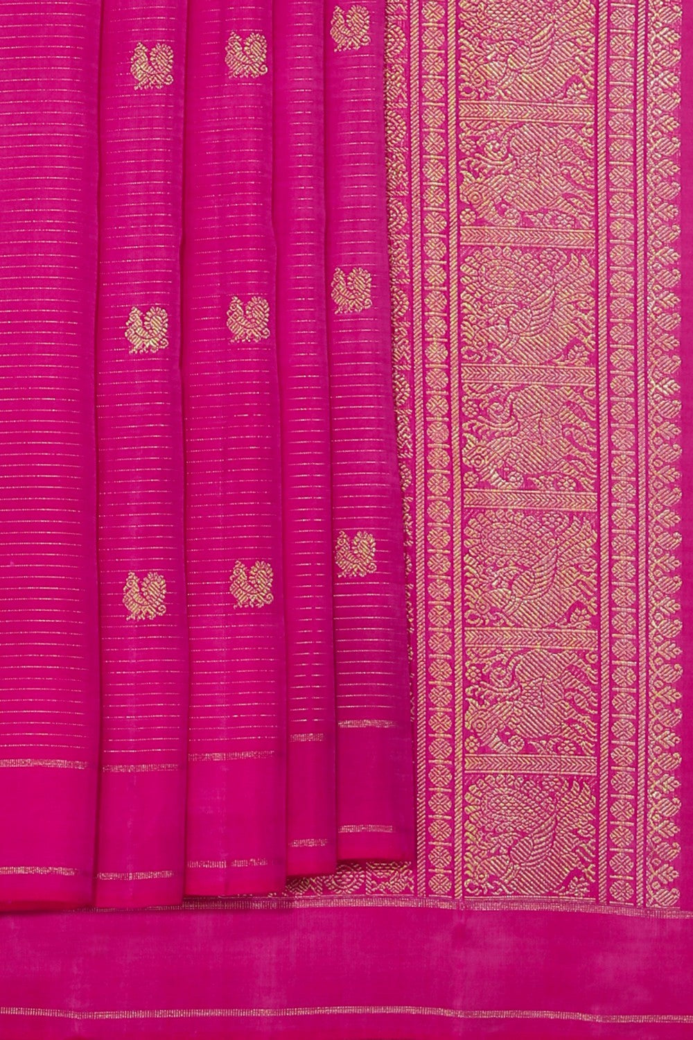 Kanchipuram Silk Pink Saree