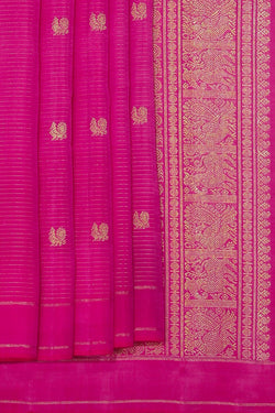 Image of Kanchipuram Silk Pink Saree