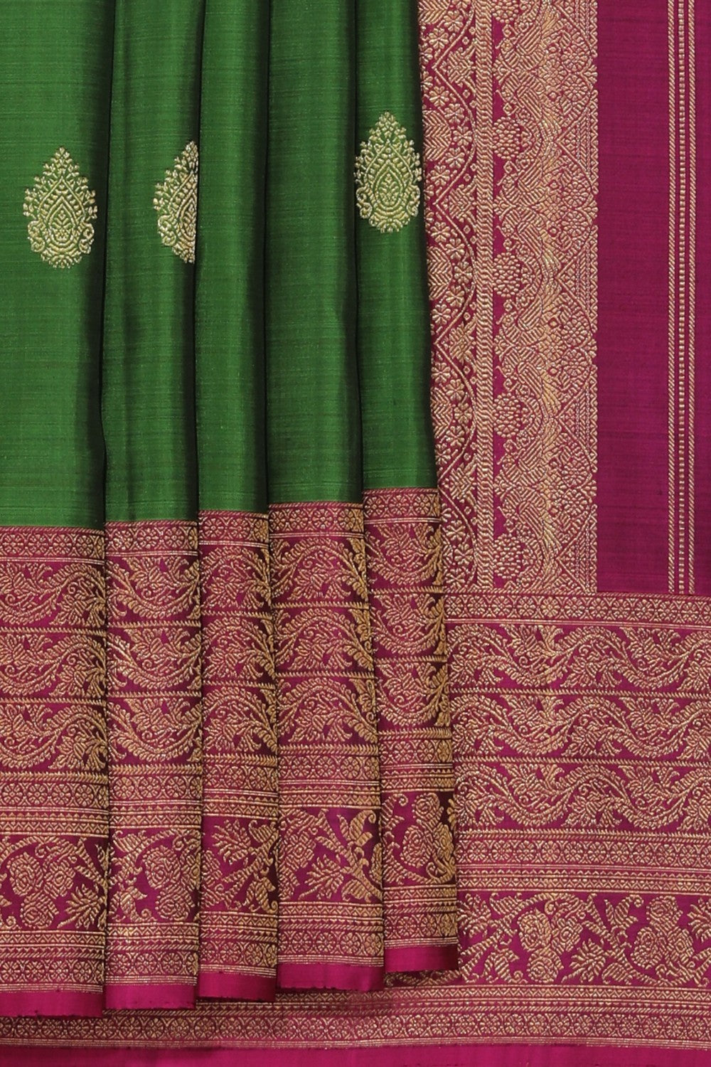 Kanchipuram Silk Green Saree