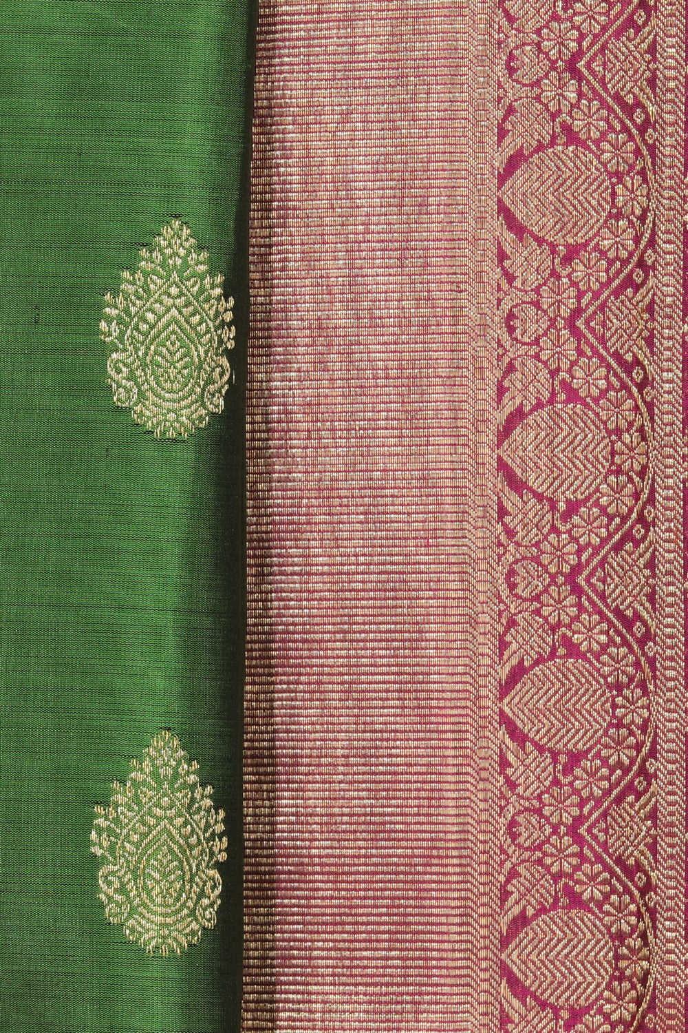 Kanchipuram Silk Green Saree