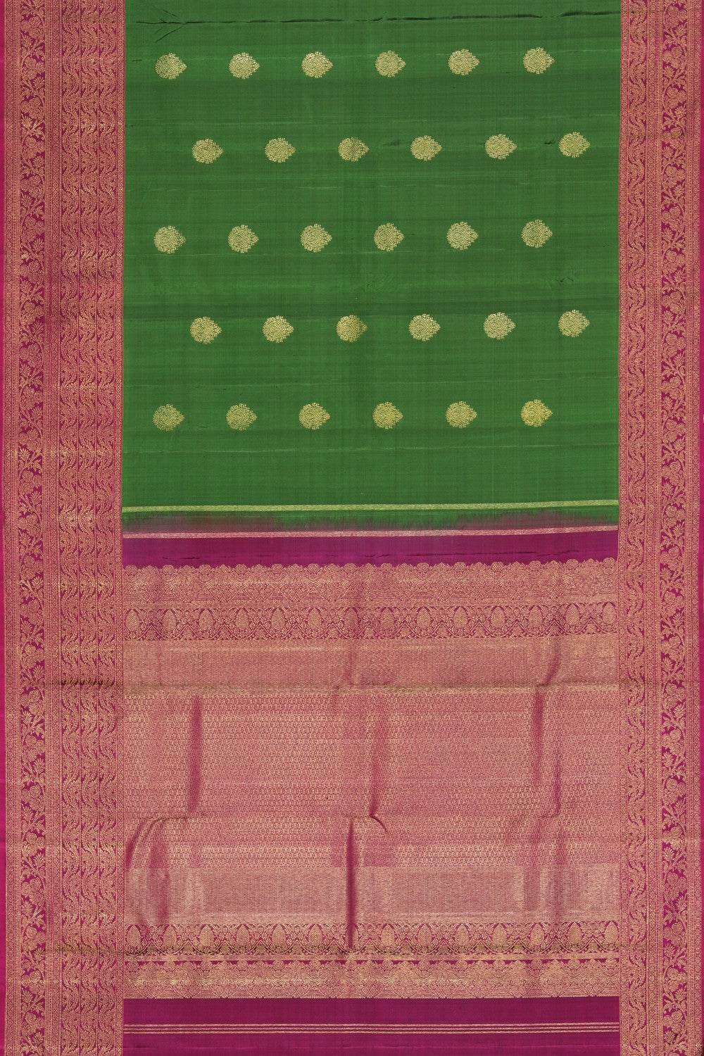 Kanchipuram Silk Green Saree