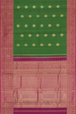 Image of Kanchipuram Silk Green Saree