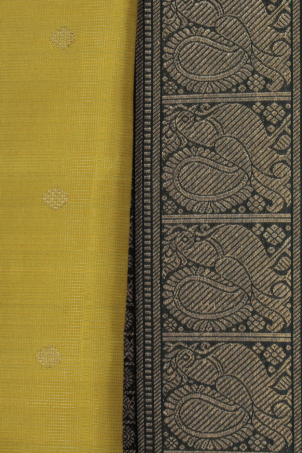 Kanchipuram Silk Fenugreek Green Saree