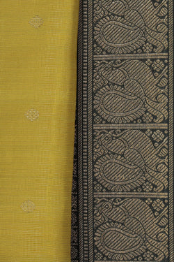 Image of Kanchipuram Silk Fenugreek Green Saree