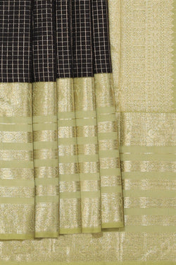 Image of Kanchipuram Silk Brown Saree