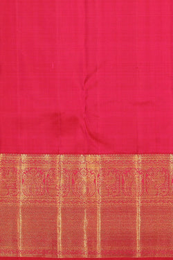 Image of Kanchipuram Silk Orange Saree