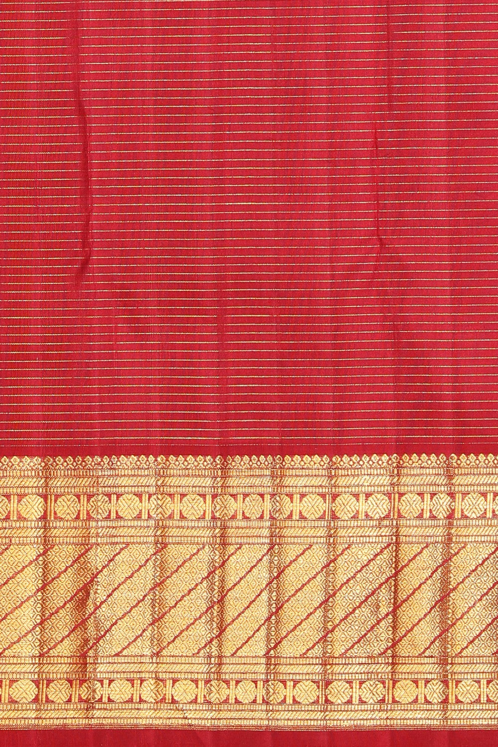 Kanchipuram Silk Off-White Saree