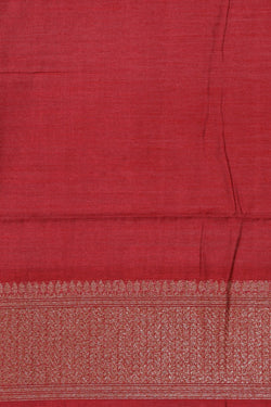 Image of Tussar Silk Handloom Banarasi Saree