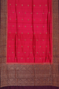 Image of Dupion Silk Handloom Banarasi Saree