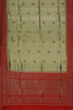 Image of Dupion Silk Handloom Banarasi Saree