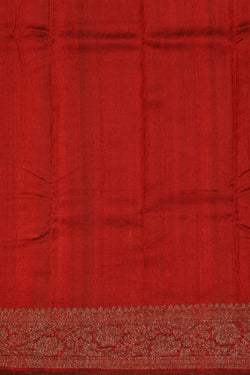 Image of Dupion Silk Handloom Banarasi Saree