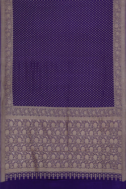 Image of Banarasi Crepe Silk Purple Saree