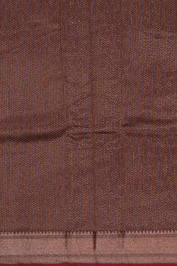 Image of Banarasi Cotton Silk Maroon Saree