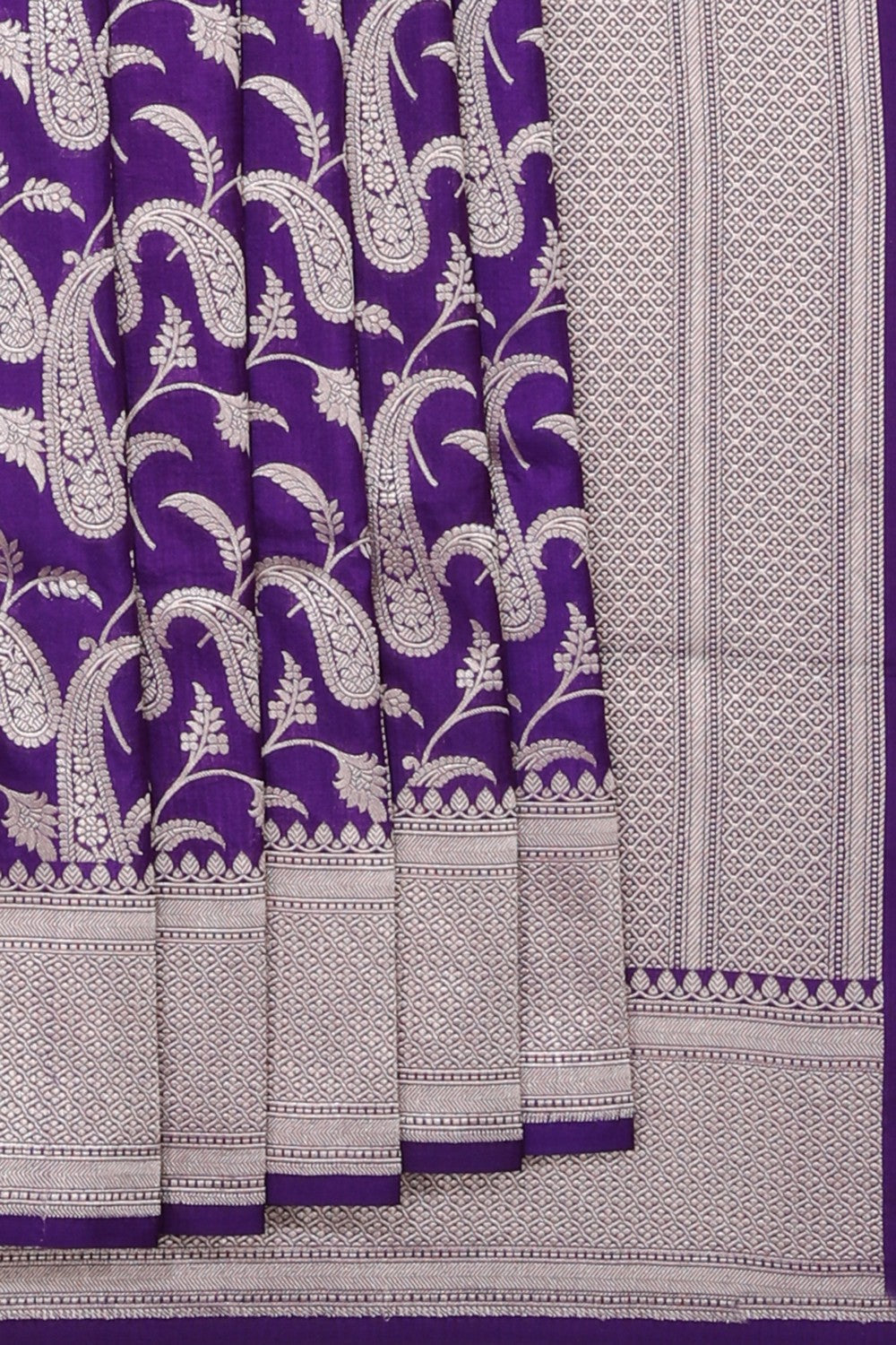 Banarasi Silk Purple Saree