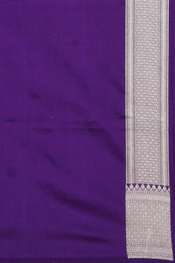 Image of Banarasi Silk Purple Saree