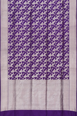 Image of Banarasi Silk Purple Saree