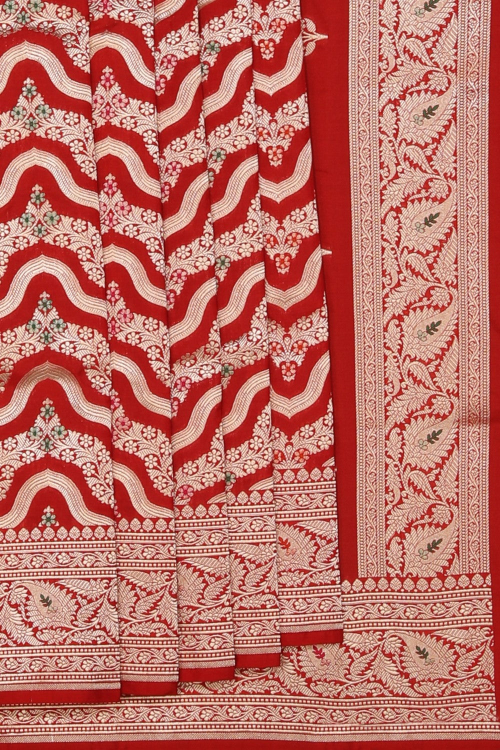 Banarasi Silk Red Saree