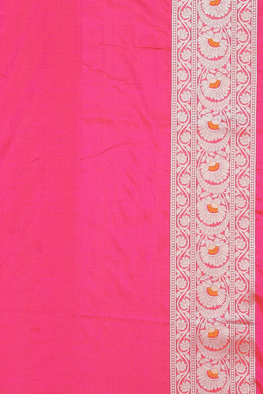 Banarasi Silk Fuchsia-Pink Saree