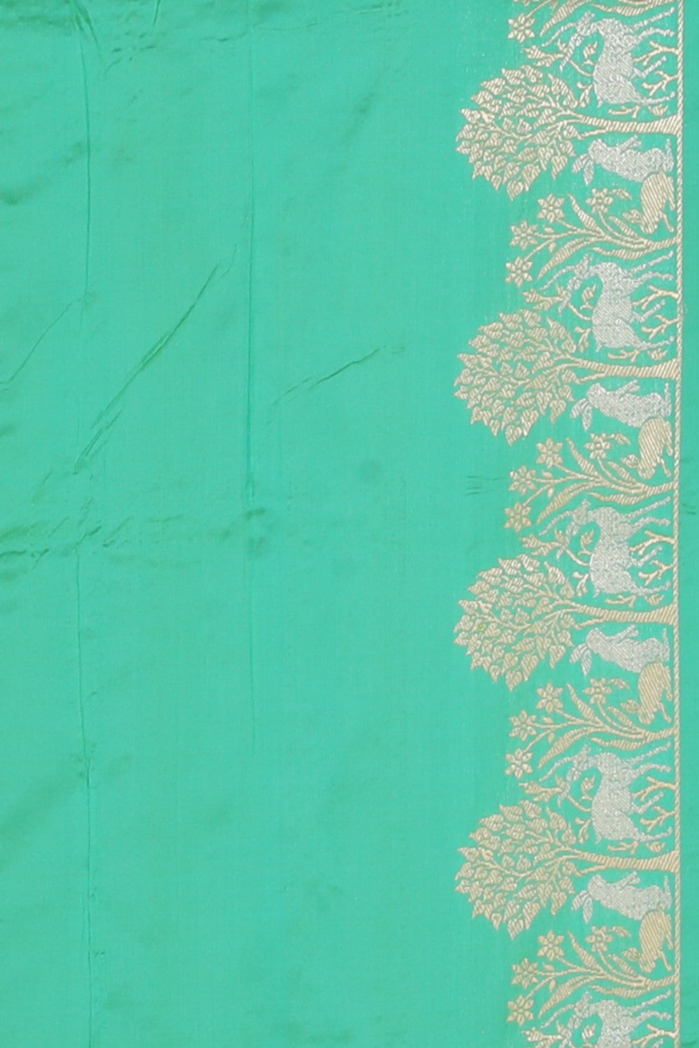 Banarasi Silk Aqua Green Saree