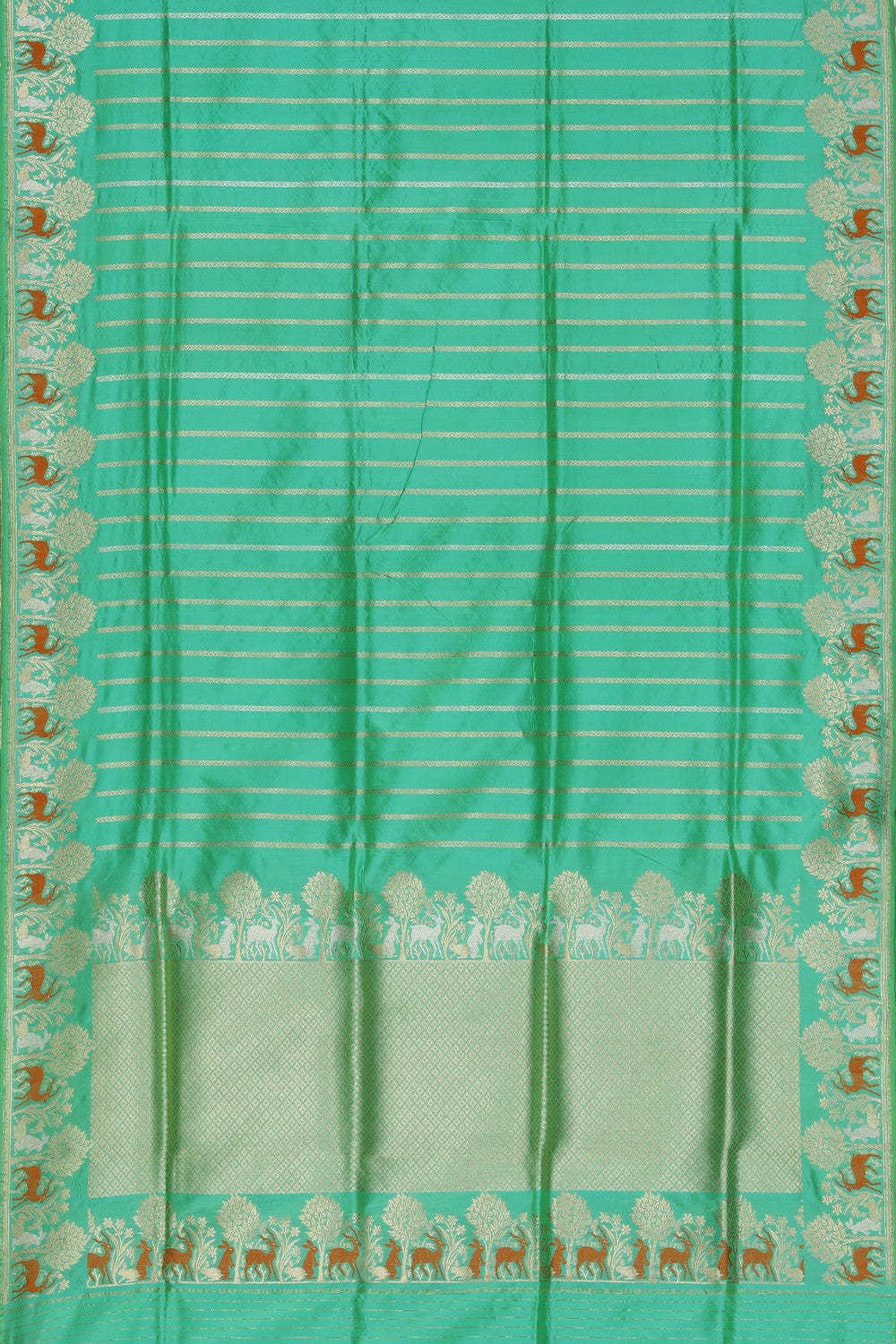 Banarasi Silk Aqua Green Saree