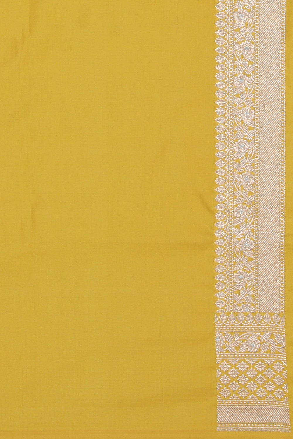 Banarasi Katan Silk Yellow Saree