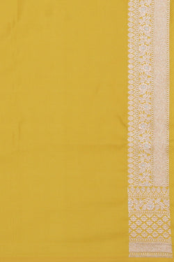 Image of Banarasi Katan Silk Yellow Saree