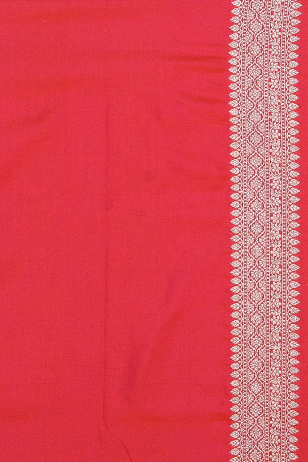 Banarasi Silk Mint-Orange Saree