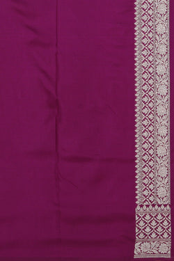 Image of Banarasi Silk Purple Saree