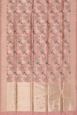 Image of Banarasi Silk Pink Saree