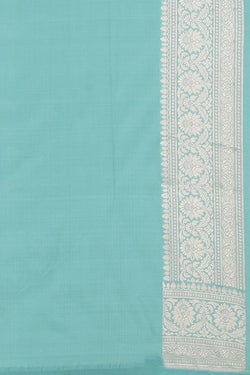 Image of Banarasi Silk Smoky Green Saree