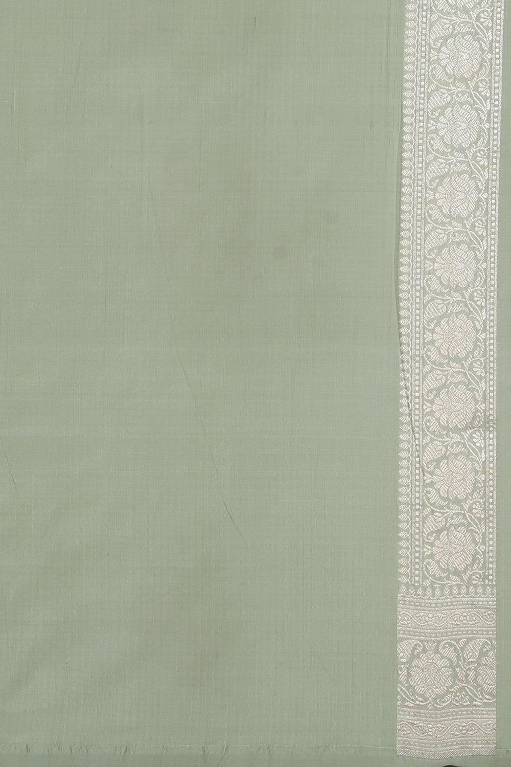 Image of Banarasi Silk Sage Green Saree