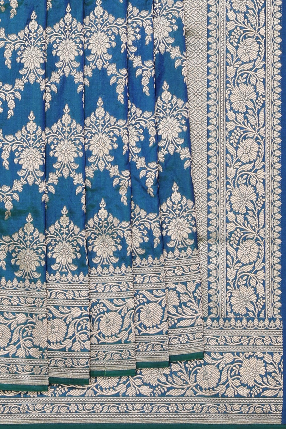 Banarasi Silk Teal Blue Saree