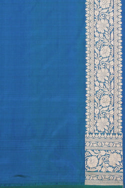 Image of Banarasi Silk Teal Blue Saree