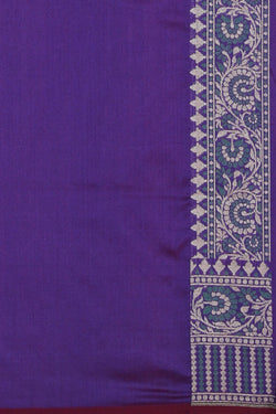 Image of Banarasi Silk Blue Saree