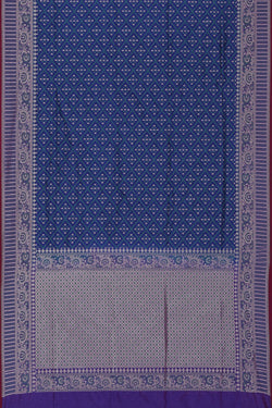 Image of Banarasi Silk Blue Saree