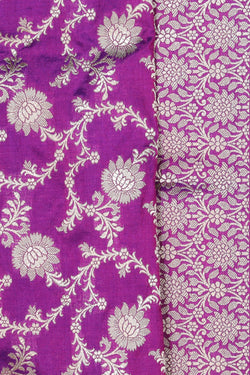 Image of Banarasi Silk Violet Saree