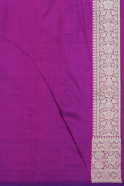 Image of Banarasi Silk Violet Saree