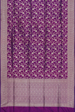 Image of Banarasi Silk Violet Saree