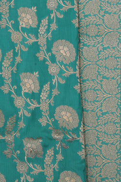 Image of Banarasi Silk Sea Green Saree